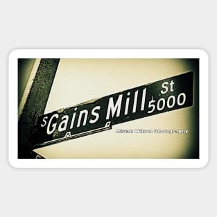 Gains Mill Street, Las Vegas, Nevada by Mistah Wilson Sticker